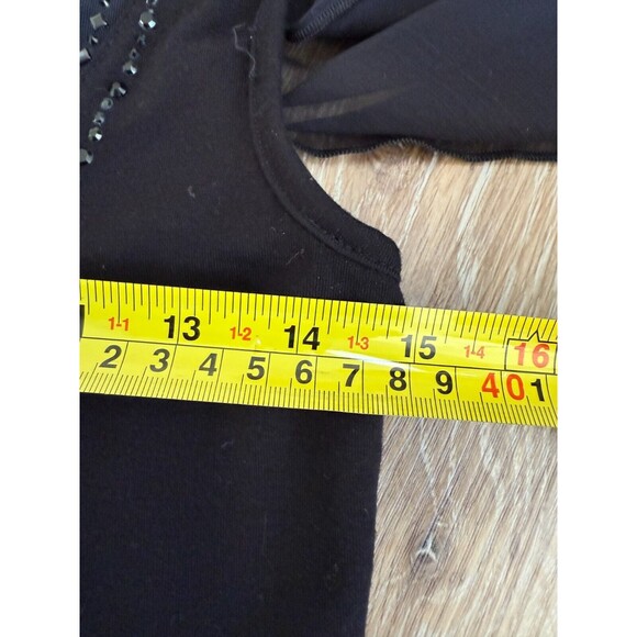Grayse Kelly And Marie Gray Whimsy Goth Punk Sheer Sequin Witchy Designer Top XS - Picture 12 of 14